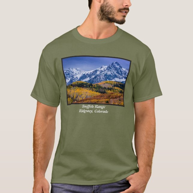 Camiseta Nascer do sol da queda da escala de Sneffels - (Frente)