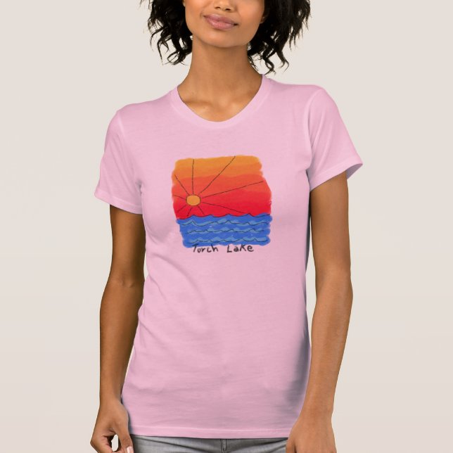 Camiseta Nascer do sol do lago torch (Frente)