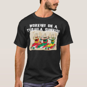 Camiseta Nascer do sol mexicano engraçado do Tequila