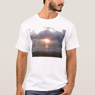 Camiseta nascer do sol na praia