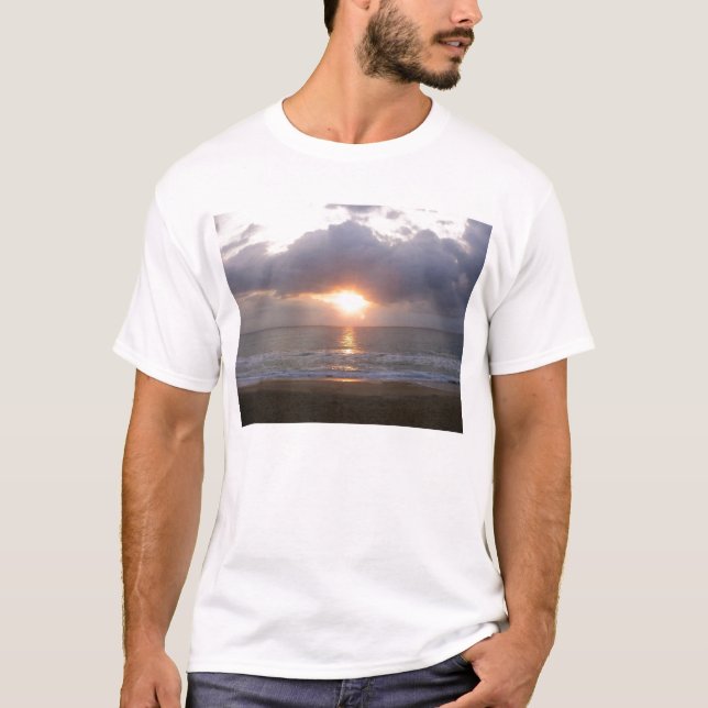 Camiseta nascer do sol na praia (Frente)