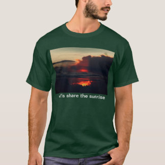 Camiseta nascer do sol no haleakala volcan, na ilha de Maui