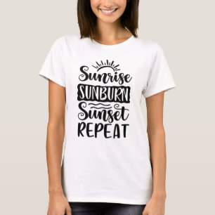 Camiseta Nascer do Sol Queimadura Solar Pôr do Sol