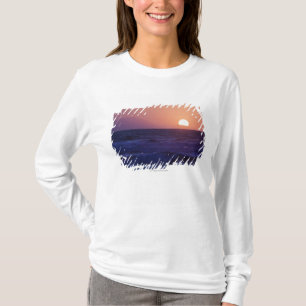Camiseta Nascer do sol sobre a baía de Malaga