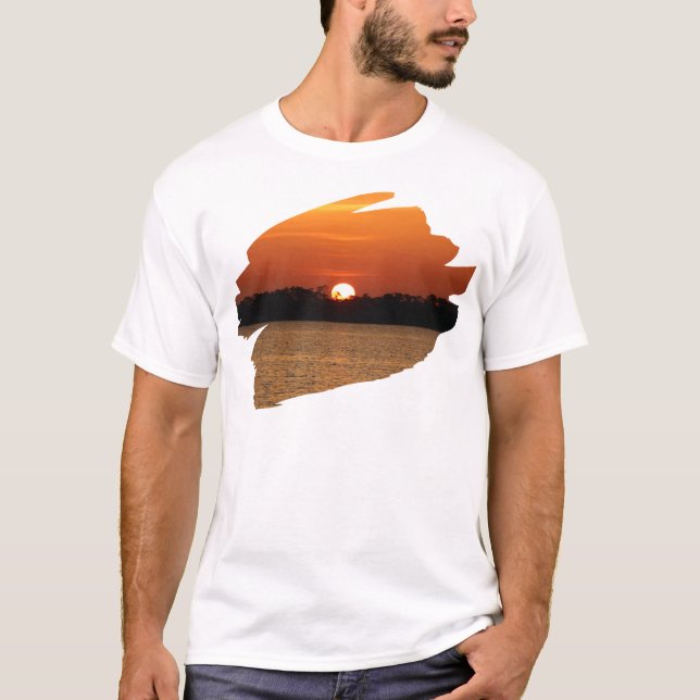 Camiseta Nascer do Sol Sobre a Baía de Perdido (Frente)
