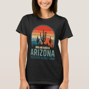 Camiseta Nascer E Levantado No Estado Da Arizona Do Desfila