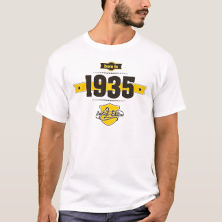 Camiseta nascer em 1935 (choco&yellow)