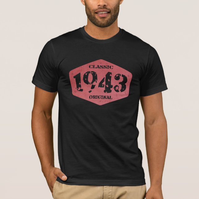 Camiseta Nascer em 1943 Edição limitada de 82 anos (Frente)