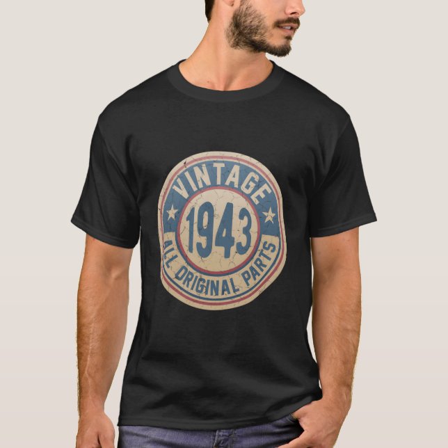 Camiseta Nascer Em 1943 Original P (Frente)