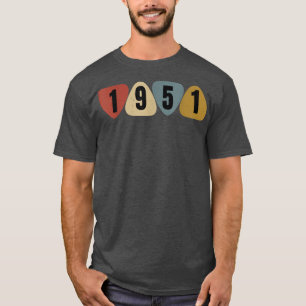 Camiseta Nascer Em 1951, Aniversário Da Guitarrista Guitar 