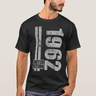 Camiseta Nascer em 1962 Aniversário para Homens