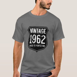 Camiseta Nascer em 1962 envelhecido à perfeição com camisei