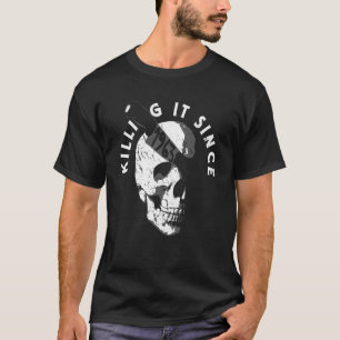 Camiseta Nascer Em 1963, Ano De Nascimento Do Crânio Gótico