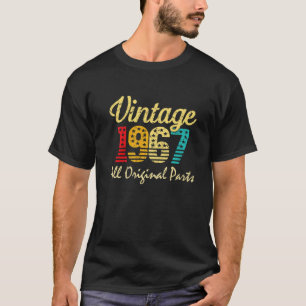 Camiseta Nascer Em 1967, Com 55 Anos, Feito Em 1967, 55º Na