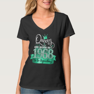 Camiseta Nascer em 1968 I Black Turquoise Party Outfit & Ac