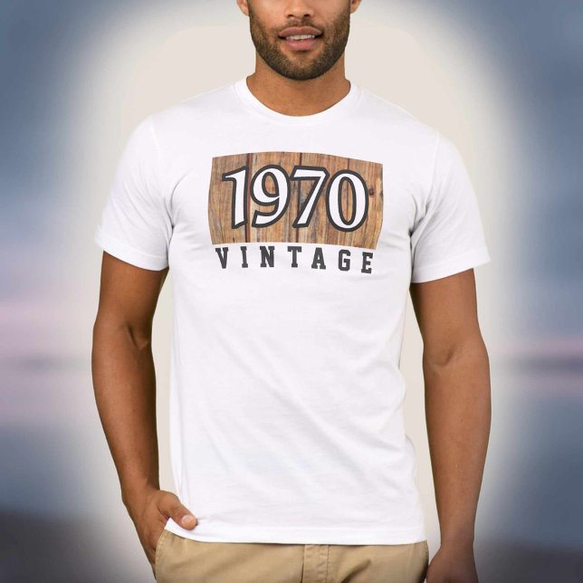 Camiseta Nascer em 1970 (Criador carregado)