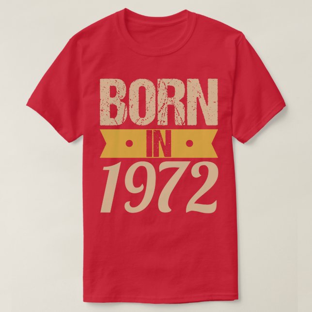 Camiseta Nascer em 1972 (Frente do Design)