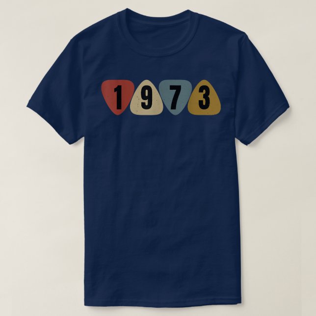 Camiseta Nascer Em 1973, Aniversário Da Guitarrista Guitar  (Frente do Design)