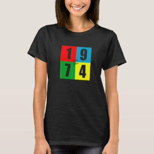 Camiseta Nascer Em 1974 Retro Vintage 48º Aniversário