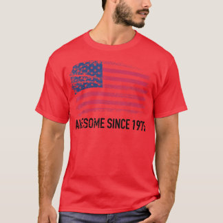 Camiseta Nascer em 1975, 47 anos, feito em 1975, 47º aniver
