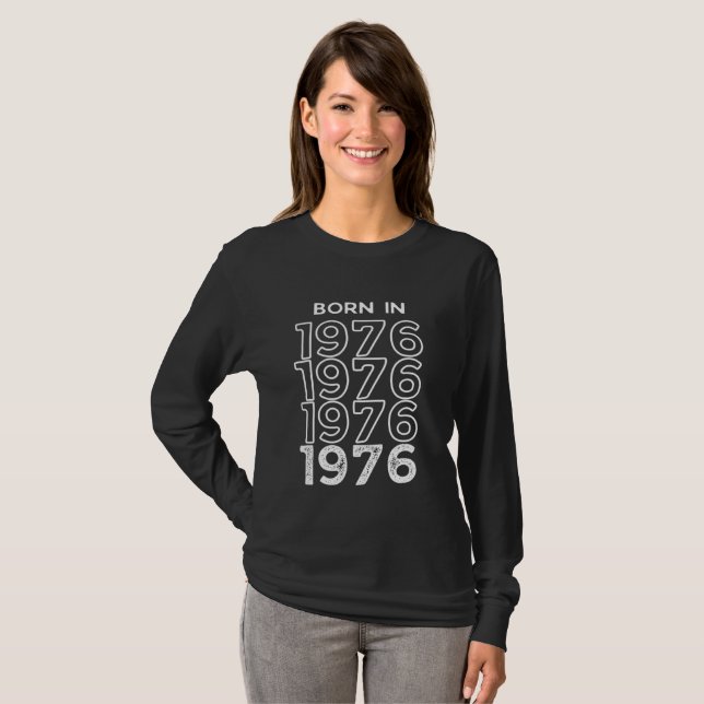 Camiseta Nascer em 1976 (Frente Completa)
