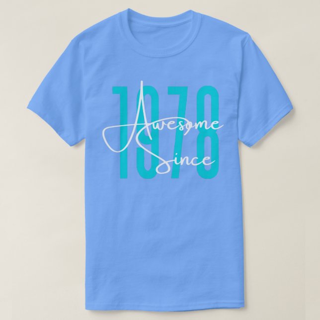 Camiseta Nascer em 1978 (Frente do Design)