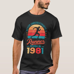 Camiseta Nascer em 1981 42º Aniversário com 42 anos