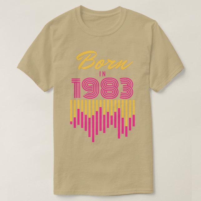 Camiseta Nascer em 19831 (Frente do Design)
