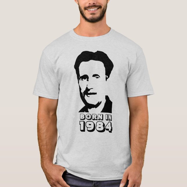 Camiseta Nascer em 1984 (George Orwell) (Frente)