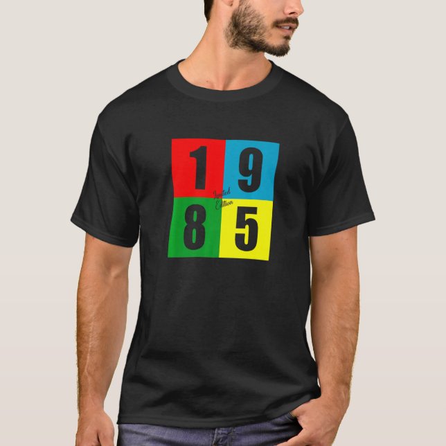 Camiseta Nascer Em 1985 Retro Vintage 37º Aniversário (Frente)