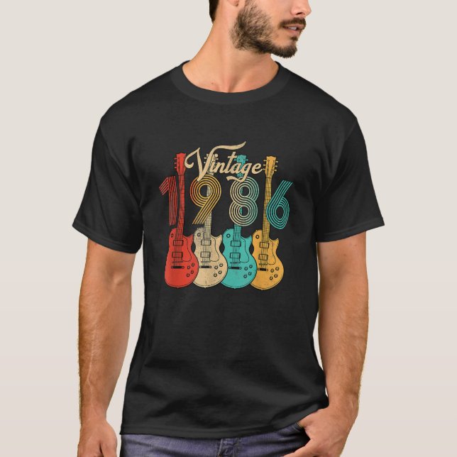 Camiseta Nascer em 1986 Homens presentes feitos em 1986 (Frente)