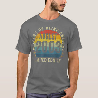 Camiseta Nascer Em 2003 Agosto De 2003 Edição Limitada 19ª