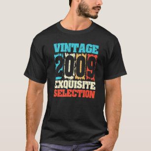 Camiseta Nascer Em 2009 Seleção De requinte De Aniversário 