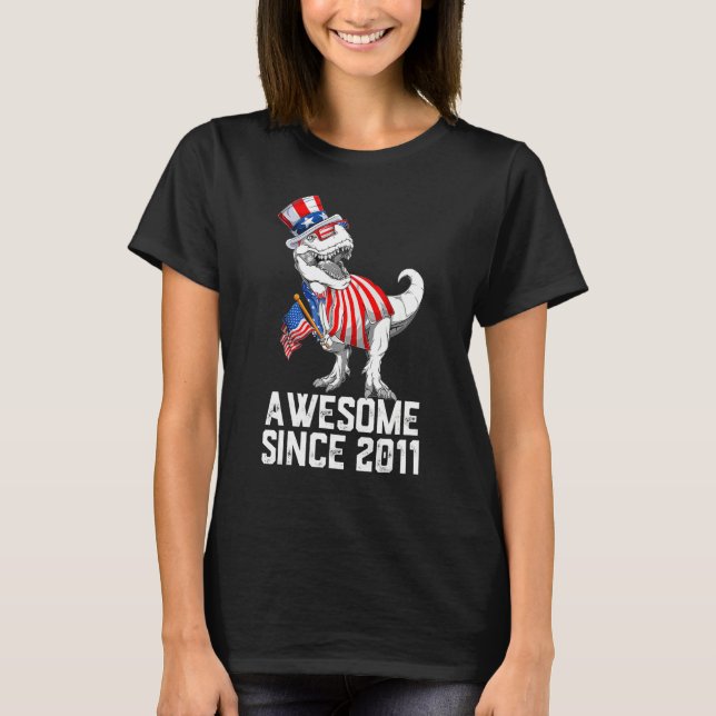 Camiseta Nascer Em 2011, Com 11 Anos, Feito Em 2011, Em 11r (Frente)