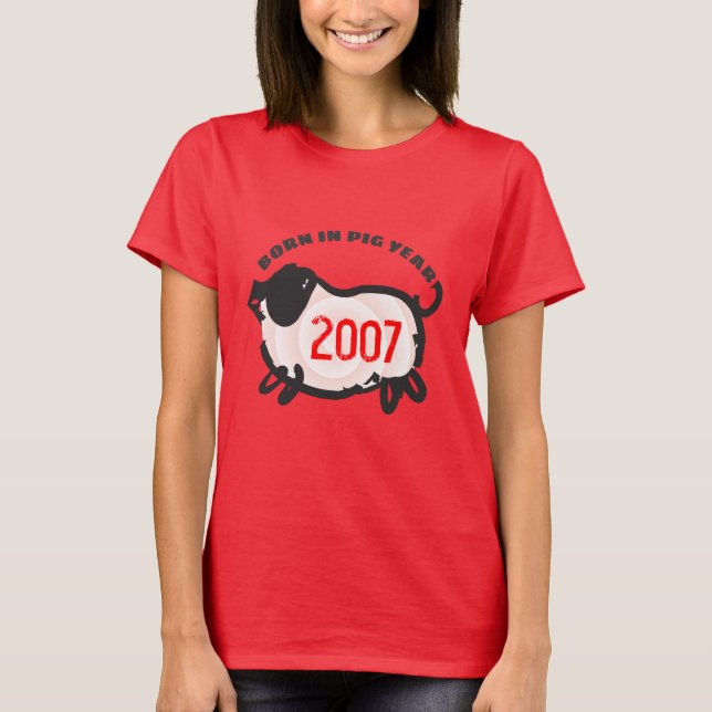 Camiseta Nascer em Bombeiros Chineses Ano Vermelho 2007 (Frente)