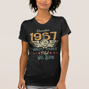 Camiseta Nascer em dezembro de 1967 Nascimento do Piloto Ok