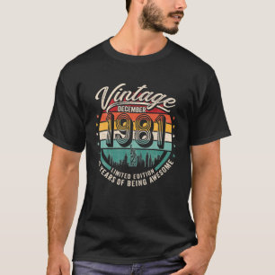 Camiseta Nascer Em Dezembro De 1981 Edição Limitada Vinta
