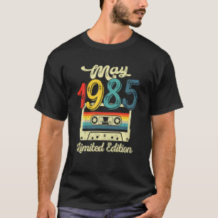 Camiseta Nascer Em Maio De 1985 Cassette Tape 36th Birthday