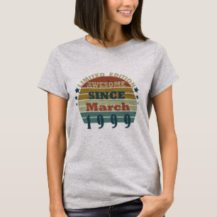 Camiseta Nascer em março de 1999 é fantástico desde