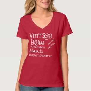 Camiseta Nascer em março V04 do texto do Grunge do present