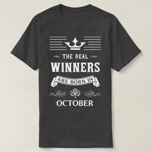 Camiseta Nascer em outubro (Frente do Design)