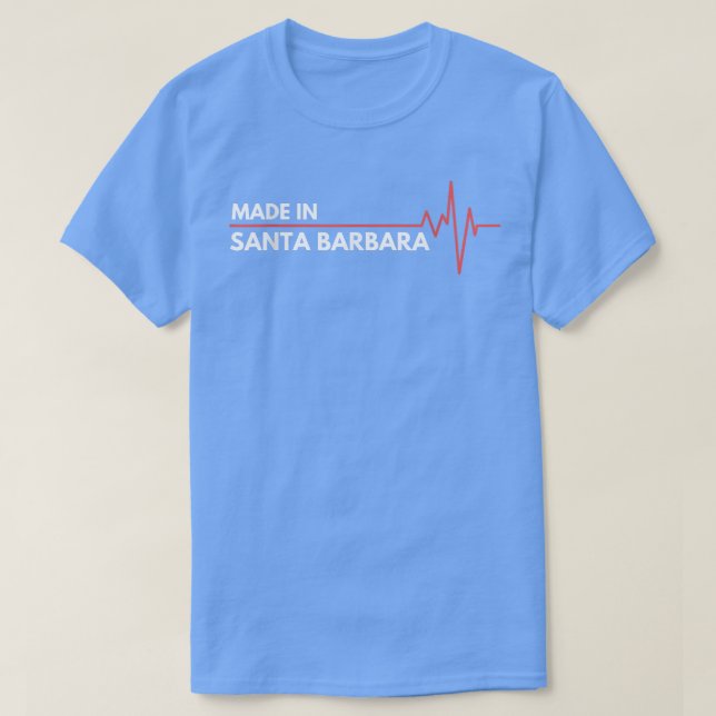 Camiseta Nascer Em Papais noeis Barbara California USA Cali (Frente do Design)