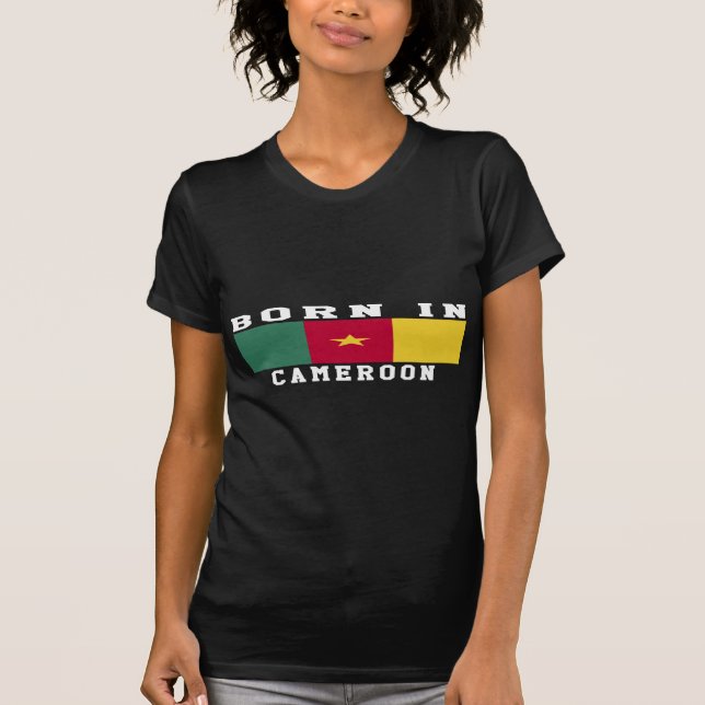 Camiseta Nascer em República dos Camarões (Frente)