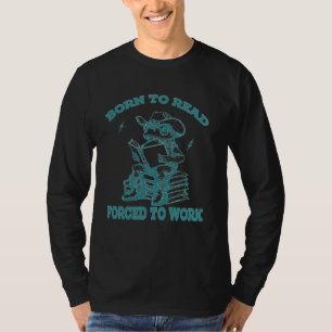 Camiseta Nascer Engraçado Do Sapo Cowboy Para Ler Forçado A
