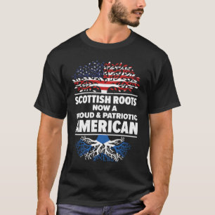 Camiseta Nascer Escócia Escócia Americana Cidadania