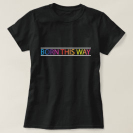 Camiseta Nascer este mês do orgulho da maneira LGBT