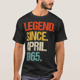 Camiseta Nascer feito em 1965 com 59 anos em 1965 59º anive