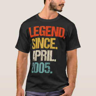 Camiseta Nascer feito em 2005 com 19 anos em 2005