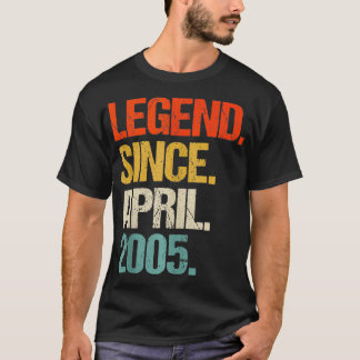 Camiseta Nascer feito em 2005 com 19 anos em 2005