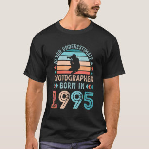 Camiseta Nascer fotógrafo em fotografia aniversário de 30 a